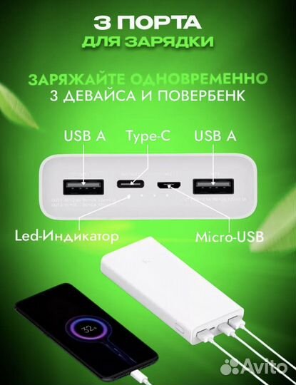 Повербанк xiaomi