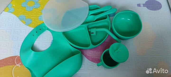 Силиконовый набор посуды для кормления