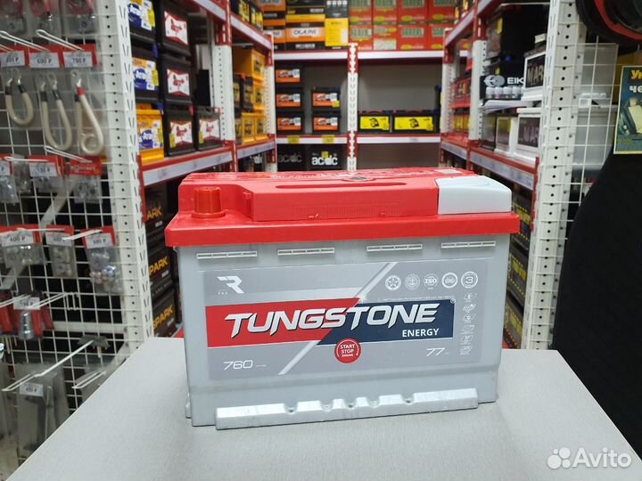 Аккумулятор Tungstone Energy 77Ah 760А прямая
