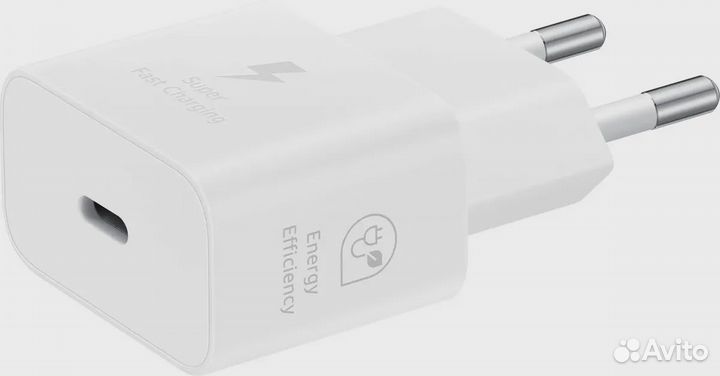 Адаптер питания Samsung Samsung 25W Type-C White с кабелем