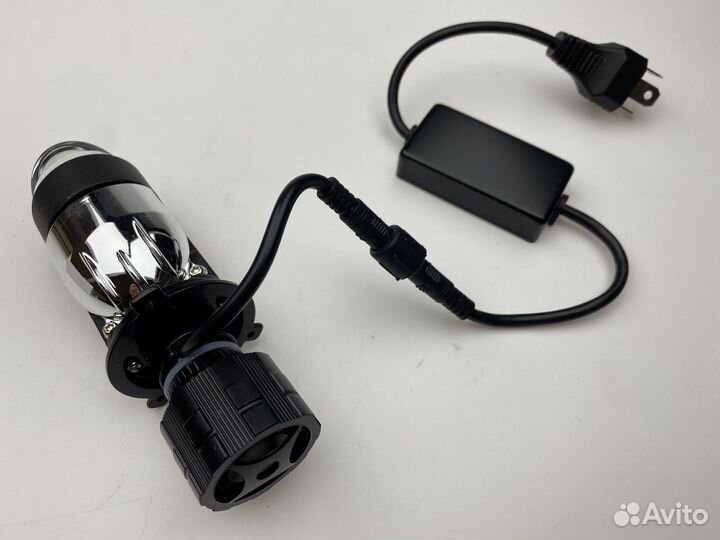 Линзованные диодные LED лампы Н4,мини Билед