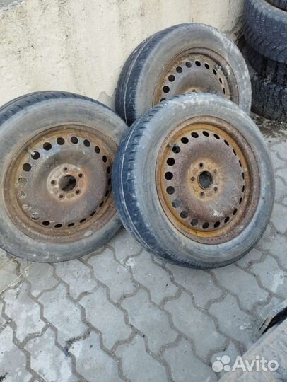 Диски r16 штампованные +летняя резина Michelin, бу