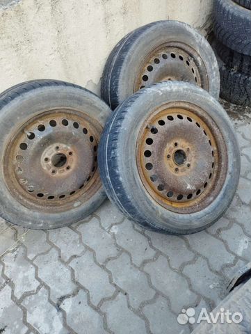 Диски r16 штампованные +летняя резина Michelin, бу