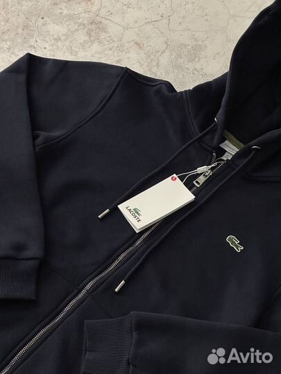 Зип худи Lacoste синее мужское