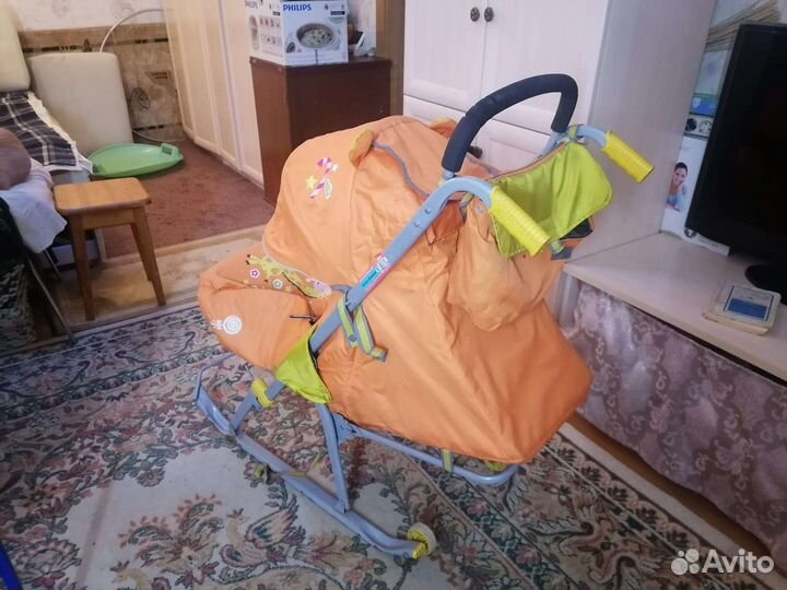 Детские санки с колесами