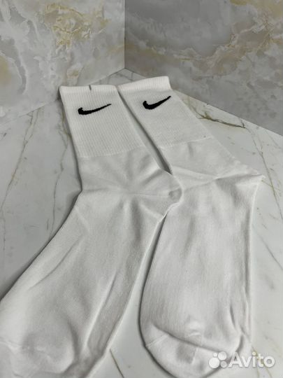 Носки nike новые белые длинные