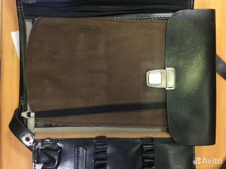 Планшет офицерский кожаный коричневый