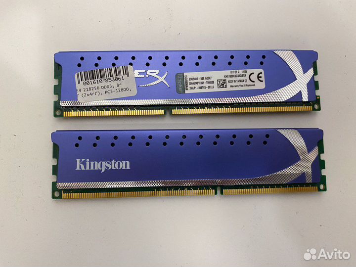 Модули памяти Kingston DDR3, 2x8 Гб