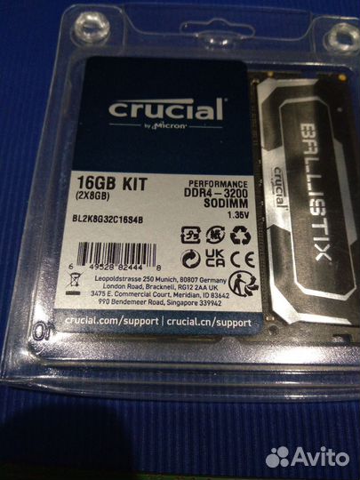 DDR4 sodimm 16GB kit и 2x4GB