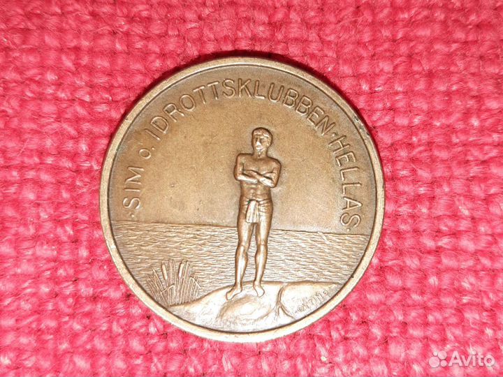 Медаль / спортклуб.hellas /Стокгольм, Швеция