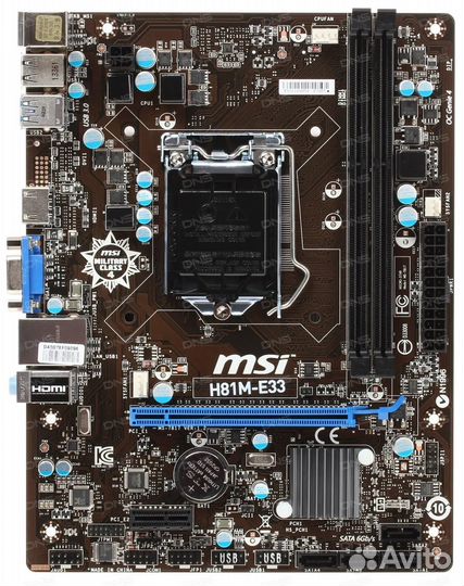 Материнская плата 1150 MSI H81M-E33
