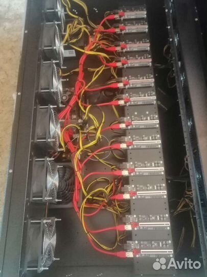 Корпус для майнинг фермы 12 карт с начинкой