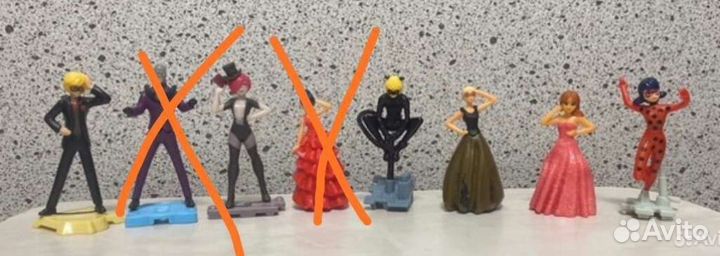 Фигурки Леди Баг, Супер Кот, Рина Скрытая, Орлица