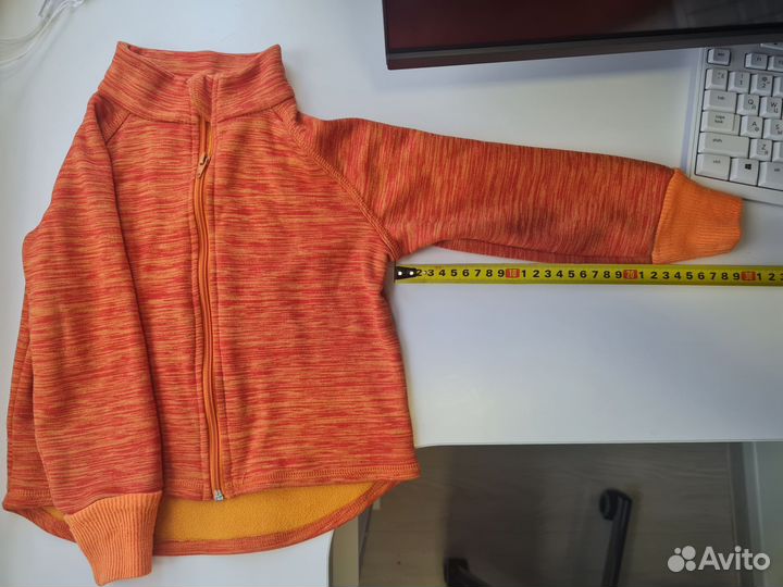 Кофта флисовая оранжевая 104