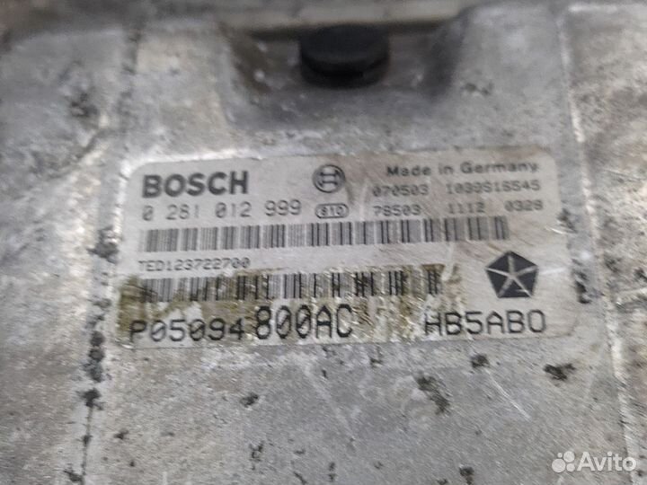 Блок управления двигателя Крайслер Гранд Вояджер 4