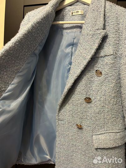 Твидовый пиджак женский