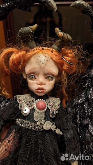 Кукла ручной работы из полимерной глины