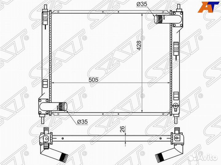 Радиатор nissan juke MR16 11