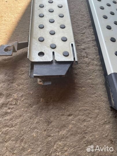 Пороги для hyundai santa fe (Rival)