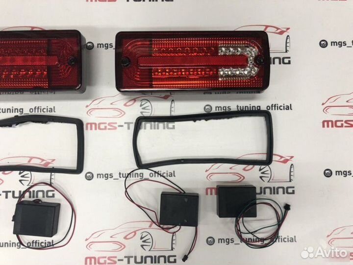 Задние фонари Mercedes G-class w463 диодные стиль1