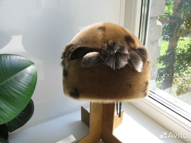 Шапочка мех нерпа новая