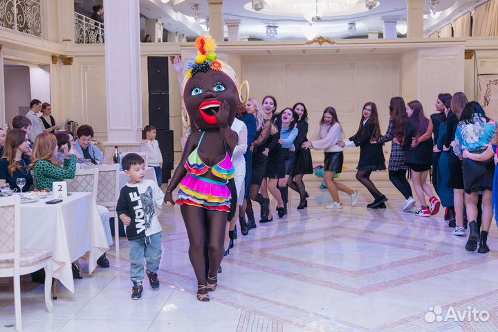 Ростовая кукла мулатка аниматор шоу на праздник
