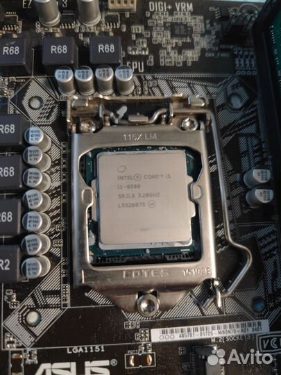 Комплект Intel Core i5-6500, Asus H170-E и 20гб