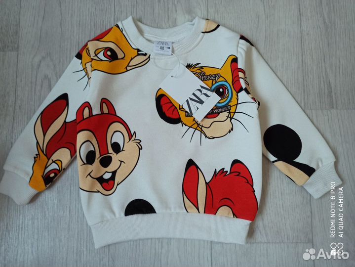 Костюм с начесом мал/дев. Disney (zara) 2-7 лет