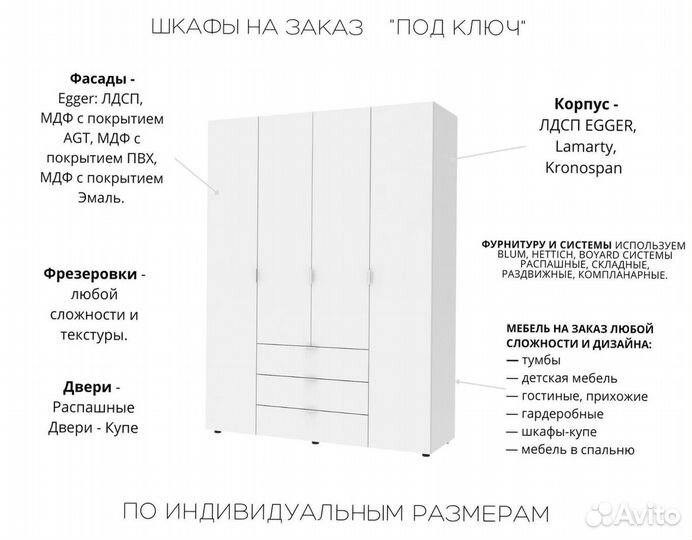 Шкафы распашные от мебельной фабрики