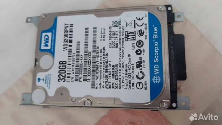 Винчестер WD3200bpvt-80zest0