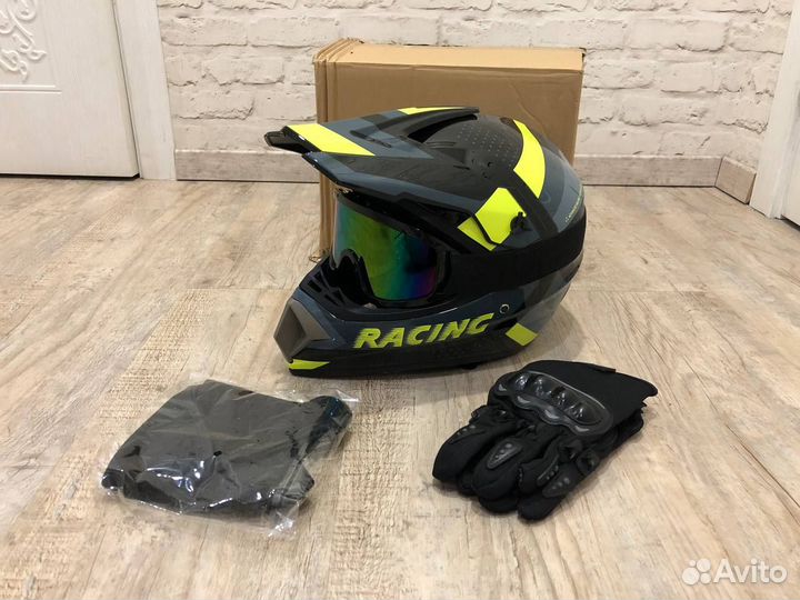 Шлем для мотокросса очки перчатки джерси мото