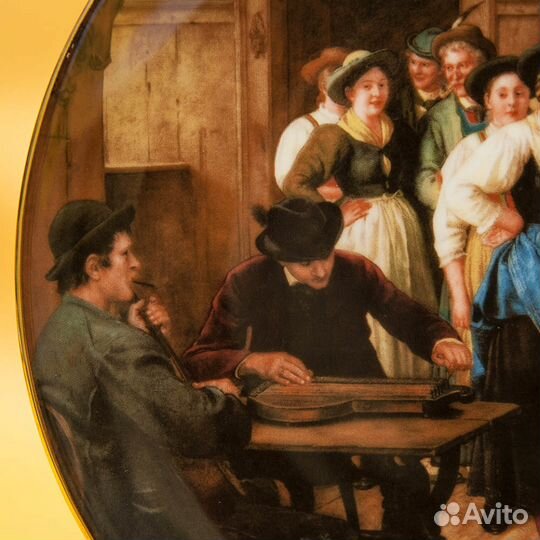 Коллекционная Тарелка танцы Фарфор Австрия