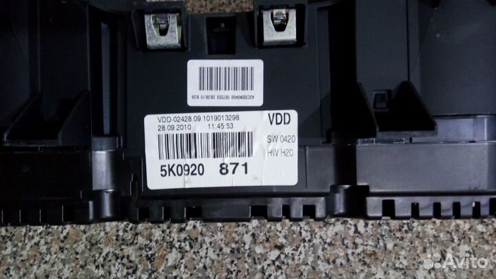 Щиток приборов 5k0920871 VW Golf VI гольф 6