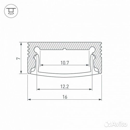 Короб накладной Arlight SL-slim 36834