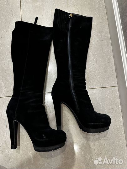 Сапоги Sergio Rossi 39 р натуральная замша