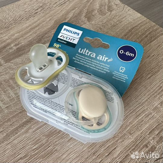 Пустышки/соски philips avent Ultra Air 0-6