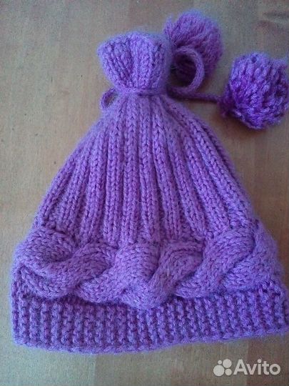 Шапка для девочки 5-7 лет