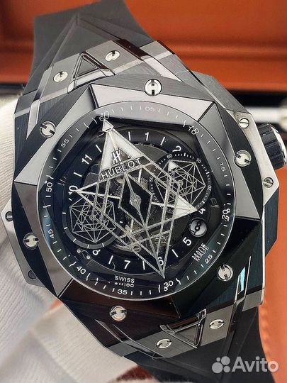 Часы Hublot Sang black 45mm