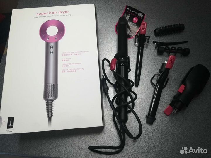 Фен dyson + стайлер rowenta в подарок
