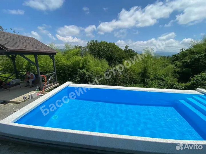 Бассейн 7х3х1,5 от производителя,ступени Бельэтаж1