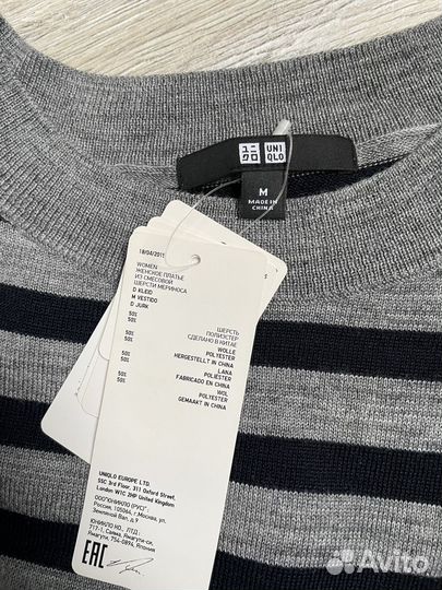 Платье шерстяное uniqlo, m