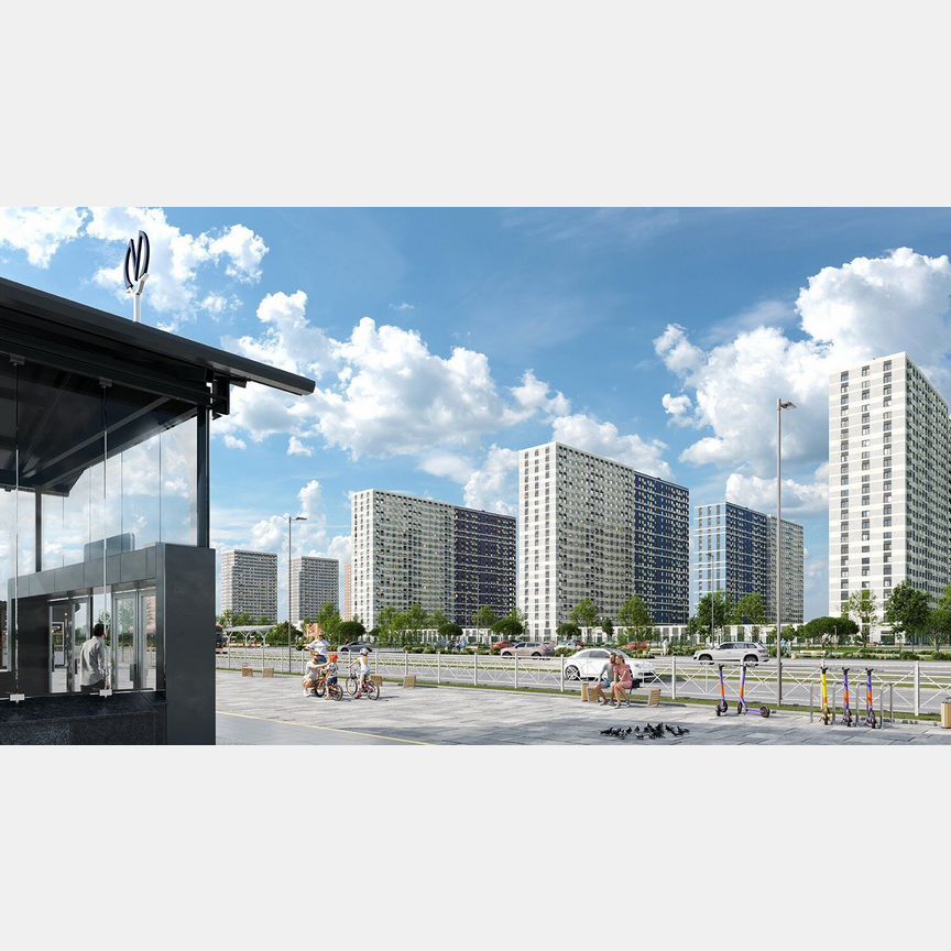2-к. квартира, 47,2 м², 16/23 эт.