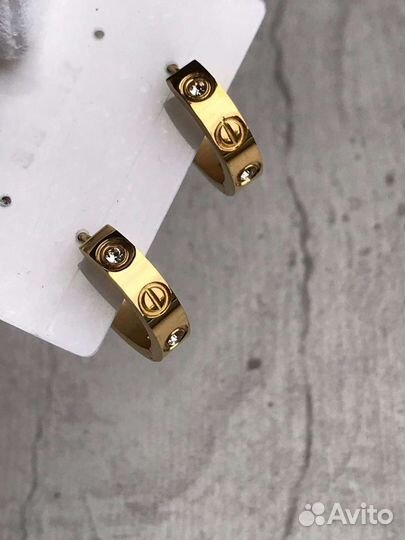 Серьги cartier