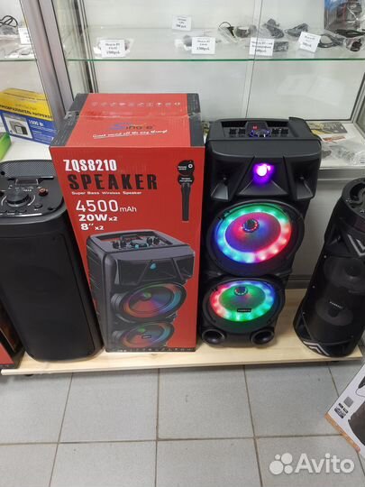 Мощная Bluetooth колонка ZQS 8210+ микрофон