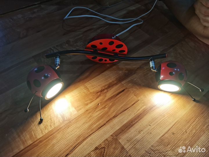 Светильник в детскую божая коровка