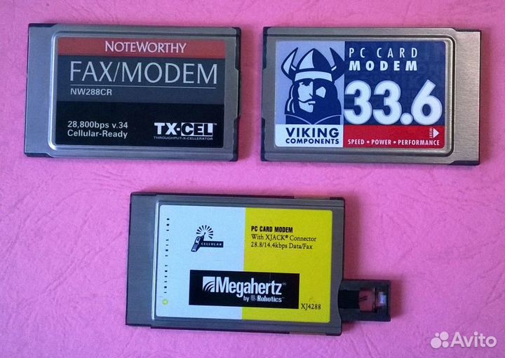 Раритетные pcmcia модемы