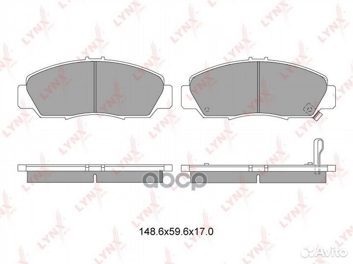 Колодки торм. диск. перед. BD-3411 lynxauto