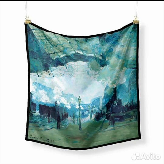 Платок принт по мотивам Ван Гога