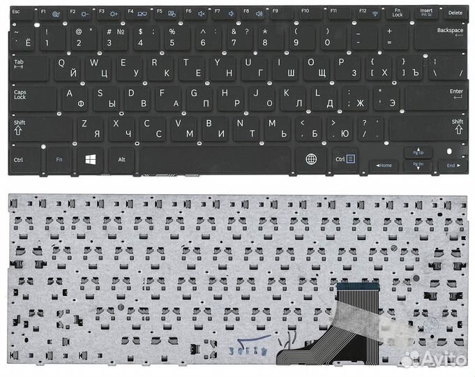 Клавиатура для ноутбука Samsung 530U3B 530U3C черн