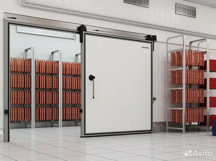 Двери для холодильных камер установка до 2 дн
